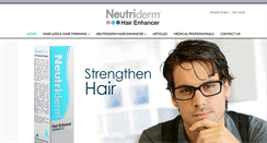 Desktop Screenshot of neutridermhair.com